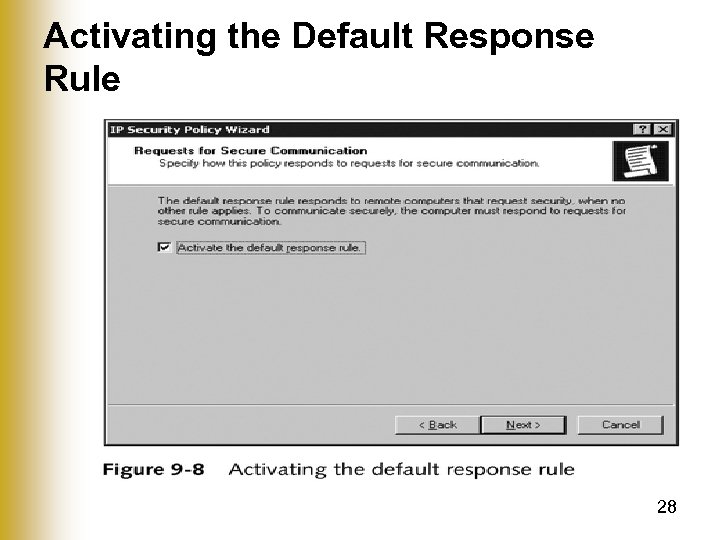 Activating the Default Response Rule 28 
