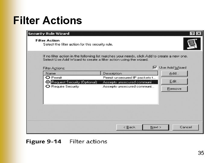 Filter Actions 35 