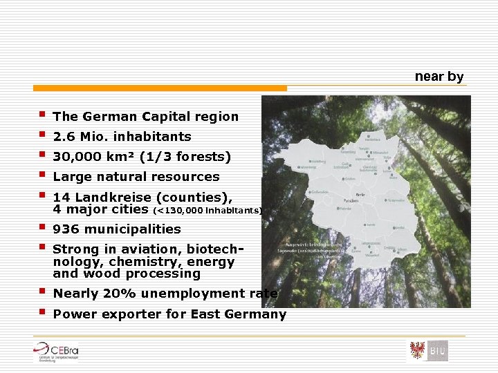 near by § § § The German Capital region § § 936 municipalities §