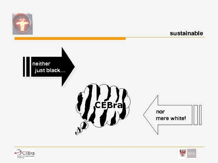 sustainable neither just black… CEBra nor mere white! 