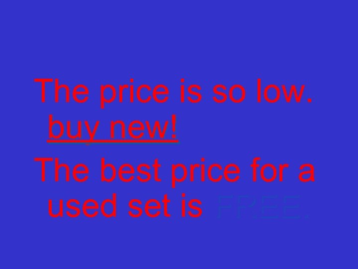 Used Sets The price is so low. buy new! The best price for a
