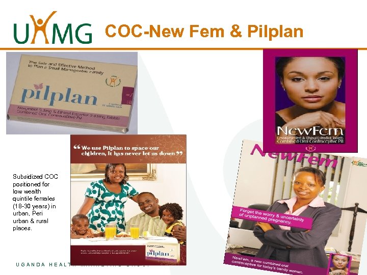 COC-New Fem & Pilplan Subsidized COC positioned for low wealth quintile females (18 -30
