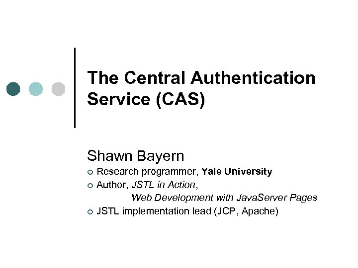 Cas service. Authentication service.