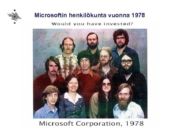 Microsoftin henkilökunta vuonna 1978 