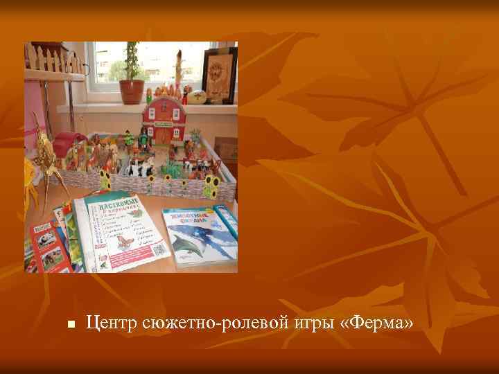 n Центр сюжетно-ролевой игры «Ферма» 