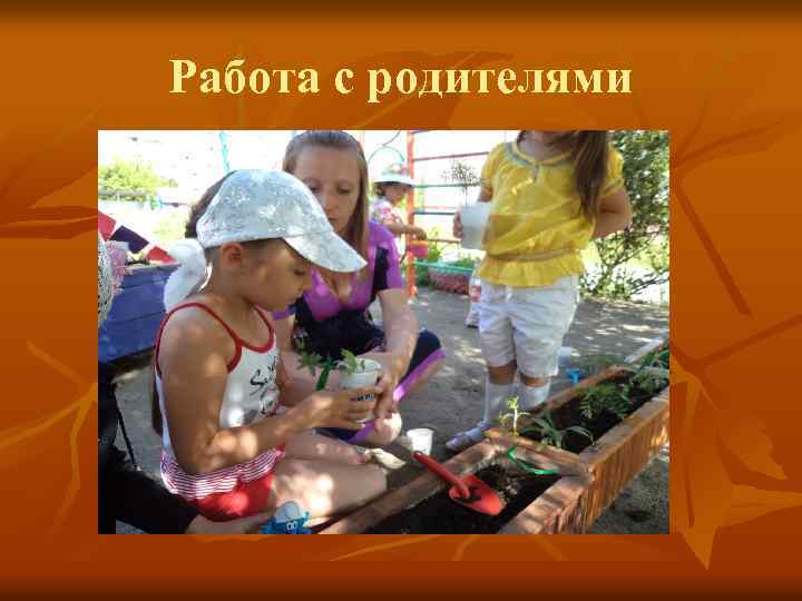 Работа с родителями 