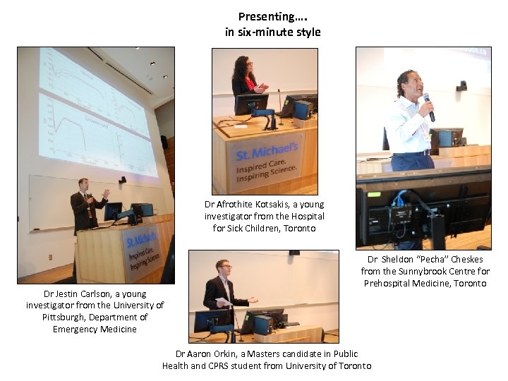 Presenting…. in six-minute style Dr Afrothite Kotsakis, a young investigator from the Hospital for