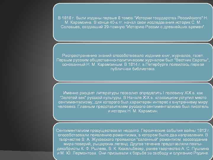 В 1818 г. были изданы первые 8 томов 