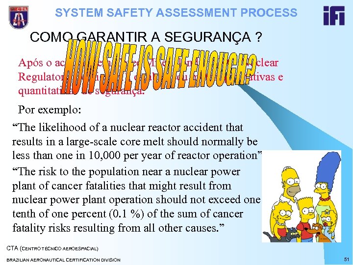 SYSTEM SAFETY ASSESSMENT PROCESS COMO GARANTIR A SEGURANÇA ? Após o acidente em Three