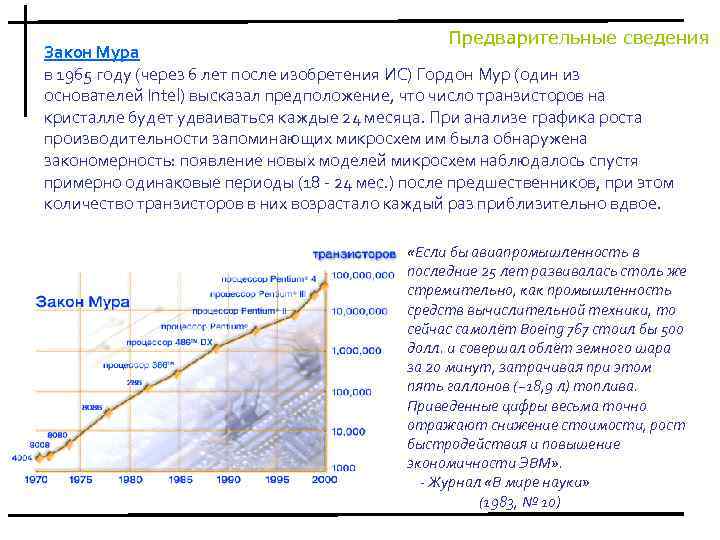 Предварительные сведения