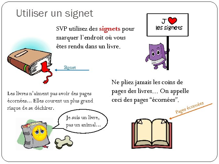 Utiliser un signet SVP utilisez des signets pour marquer l’endroit où vous êtes rendu