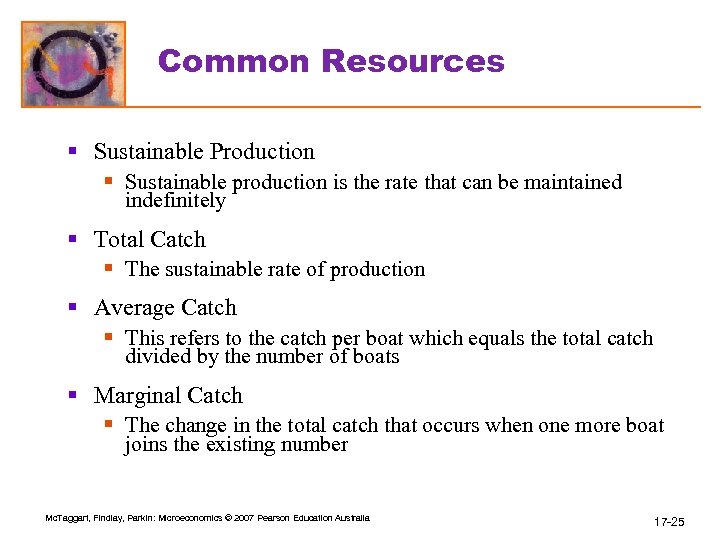 Common Resources § Sustainable Production § Sustainable production is the rate that can be