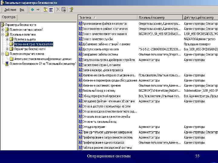 Операционные системы 55 