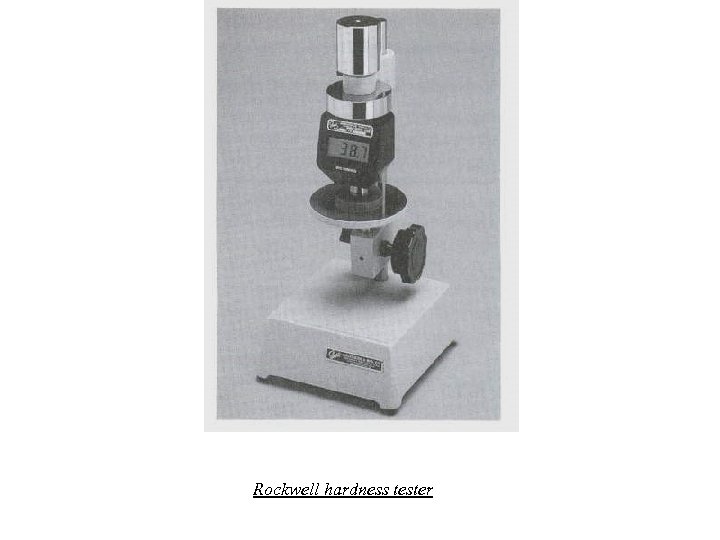 Rockwell hardness tester 