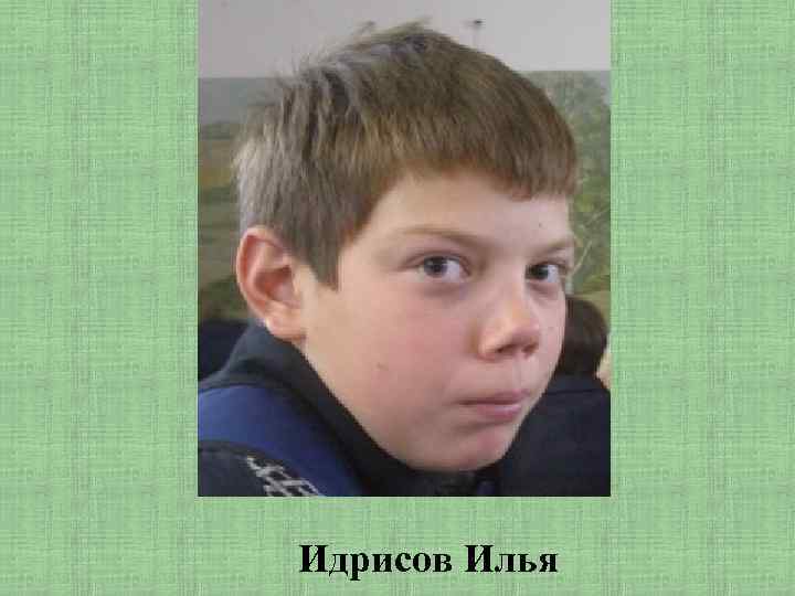 Идрисов Илья 
