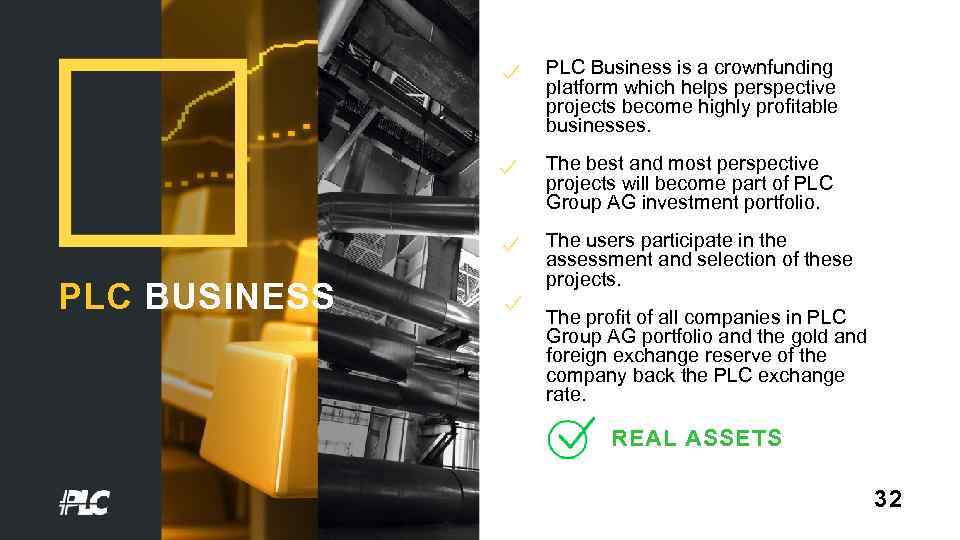 PLC Business is a crownfunding platform which helps perspective projects become highly profitable businesses.