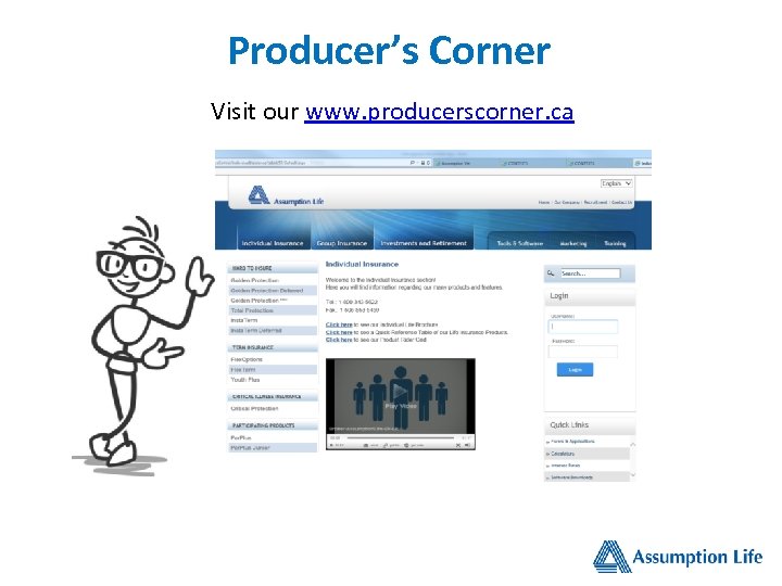 Producer’s Corner Visit our www. producerscorner. ca 