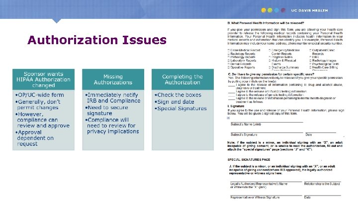 Authorization Issues 