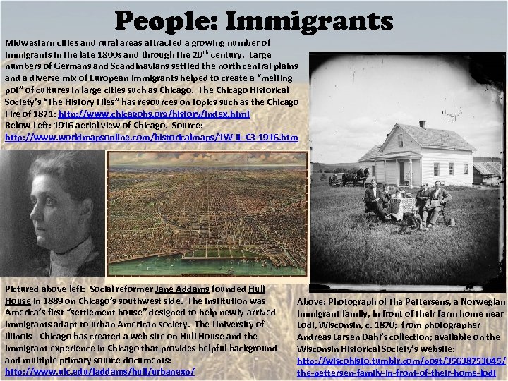 People: Immigrants Midwestern cities and rural areas attracted a growing number of immigrants in