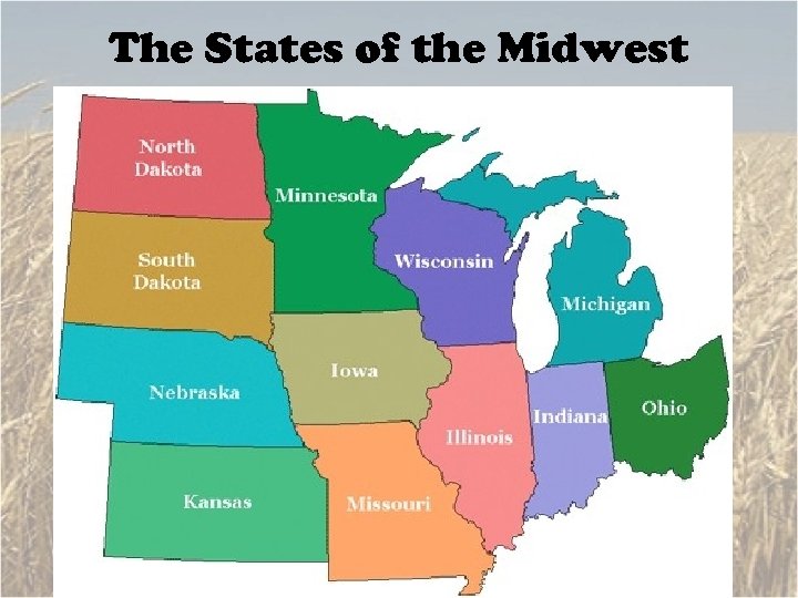 The States of the Midwest 