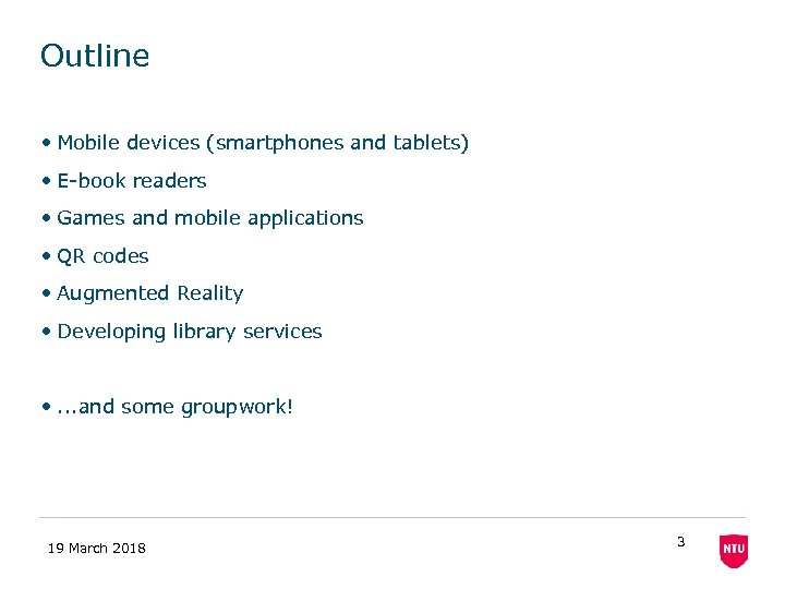 Outline • Mobile devices (smartphones and tablets) • E-book readers • Games and mobile