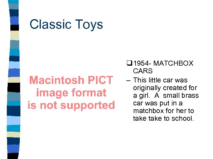 Classic Toys q 1954 - MATCHBOX CARS – This little car was originally created