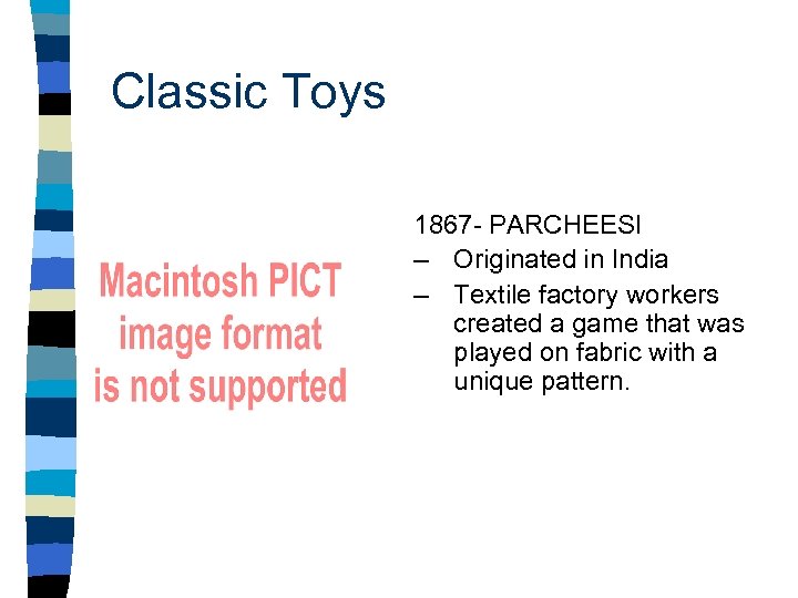 Classic Toys 1867 - PARCHEESI – Originated in India – Textile factory workers created
