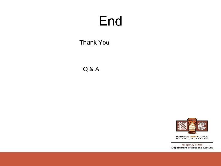 End Thank You Q & A 