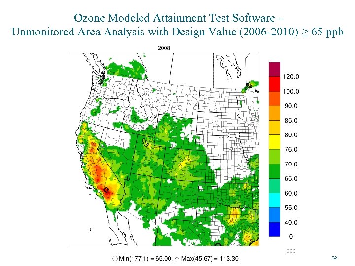  Ozone Modeled Attainment Test Software – Unmonitored Area Analysis with Design Value (2006