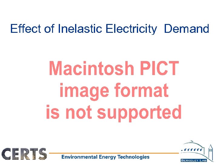 Effect of Inelastic Electricity Demand 