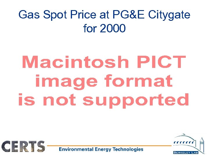 Gas Spot Price at PG&E Citygate for 2000 