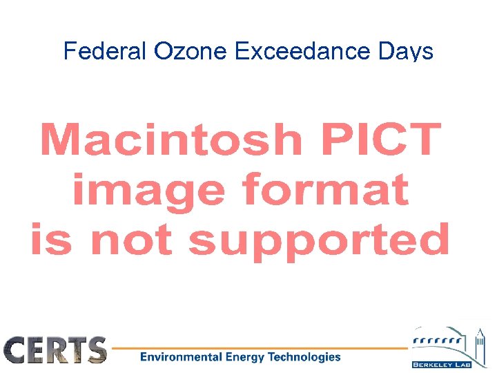 Federal Ozone Exceedance Days 