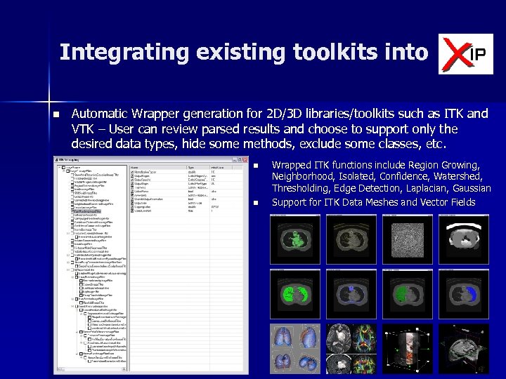 Integrating existing toolkits into n Automatic Wrapper generation for 2 D/3 D libraries/toolkits such