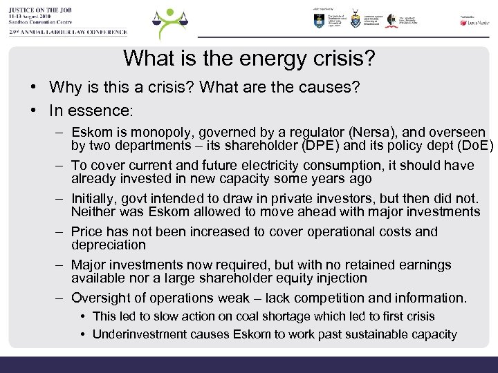 What is the energy crisis? • Why is this a crisis? What are the