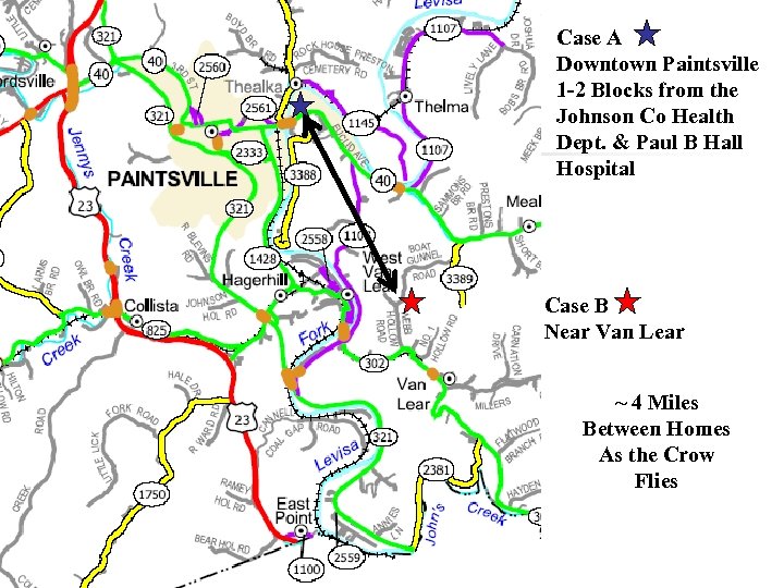 Case A Downtown Paintsville 1 -2 Blocks from the Johnson Co Health Dept. &