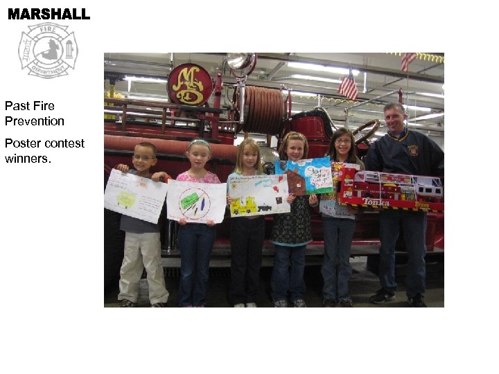 Past Fire Prevention Poster contest winners. 