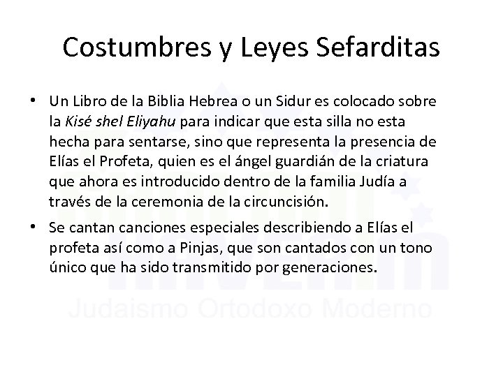 Costumbres y Leyes Sefarditas • Un Libro de la Biblia Hebrea o un Sidur