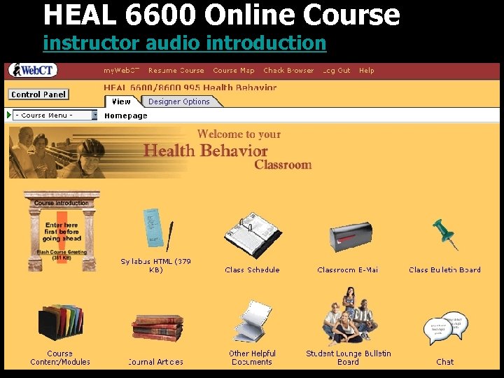 HEAL 6600 Online Course instructor audio introduction 