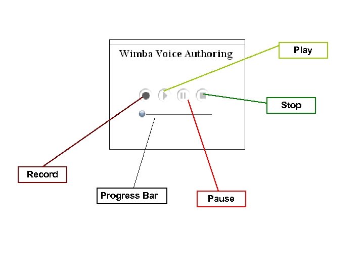 Play Stop Record Progress Bar Pause 