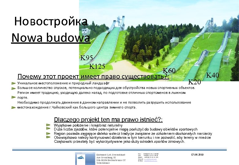 Новостройка Nowa budowa K 95 K 125 K 60 Почему этот проект имеет право