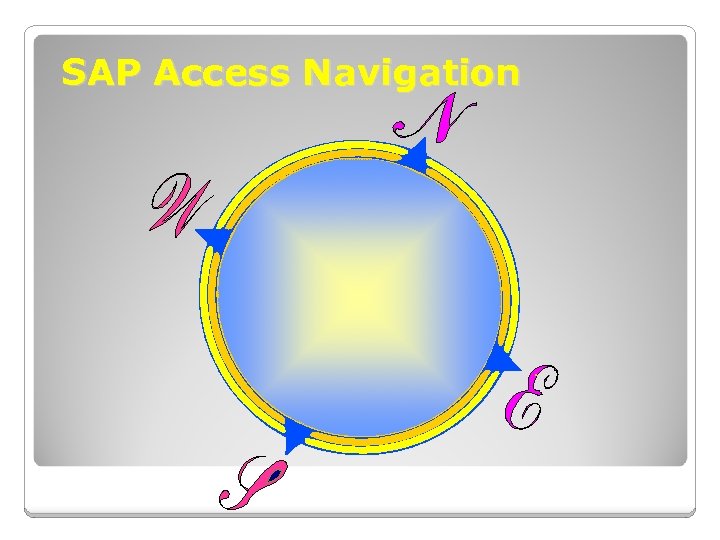 SAP Access Navigation 