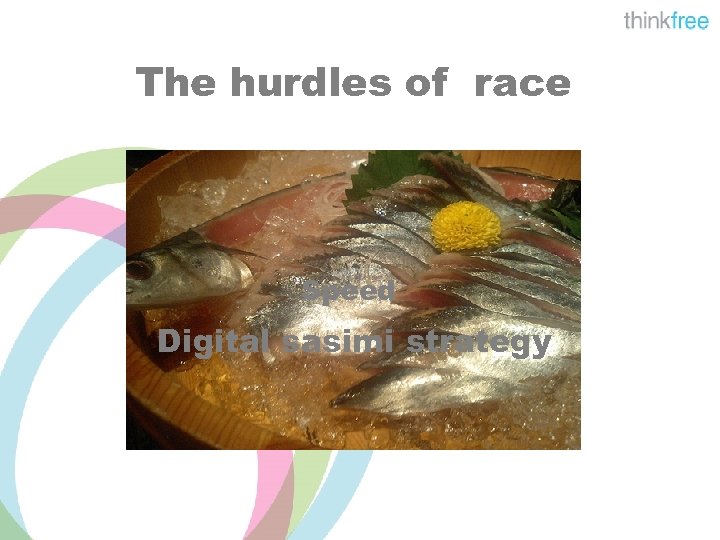 The hurdles of race Speed Digital sasimi strategy 