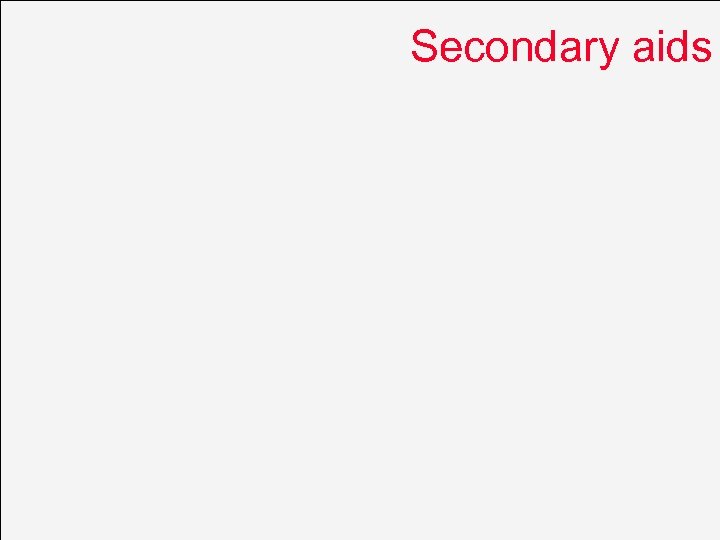 Secondary aids 