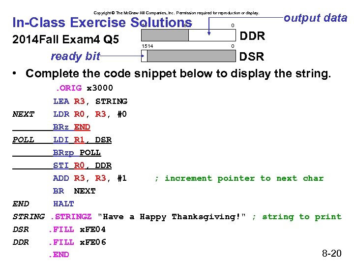 Copyright © The Mc. Graw-Hill Companies, Inc. Permission required for reproduction or display. In-Class