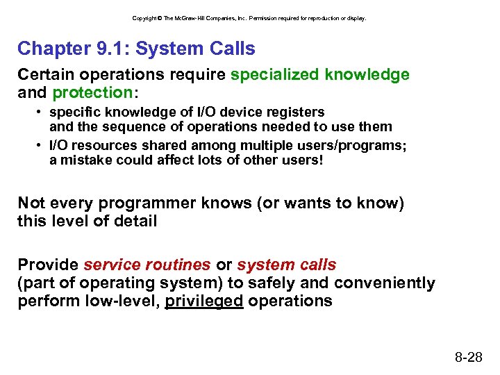 Copyright © The Mc. Graw-Hill Companies, Inc. Permission required for reproduction or display. Chapter