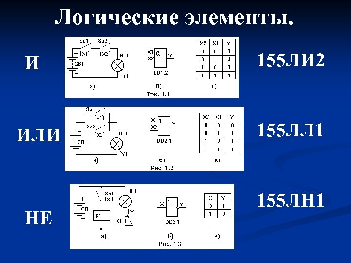 К155ли1 схема включения