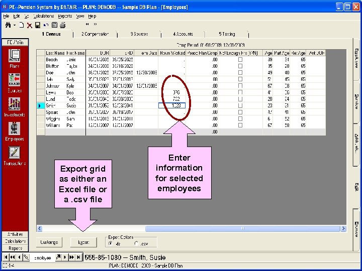 Instantly re-sort Export grid the listing by Drag this bar as either an clicking