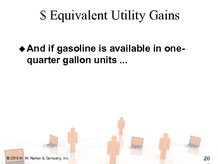 $ Equivalent Utility Gains u And if gasoline is available in onequarter gallon units.