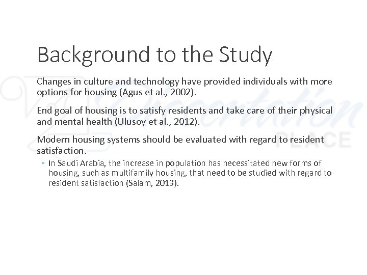 Background to the Study Changes in culture and technology have provided individuals with more