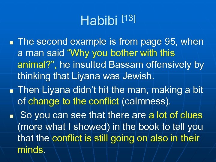 Habibi [13] n n n The second example is from page 95, when a